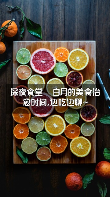 抖音白月（轻语助眠）视频封面：深夜食堂🍜白月的美食治愈时间，边吃边聊~